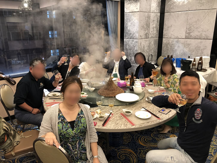 香港オフ会の夕食会で行った海鮮蒸屋さんで大盛り上がり01