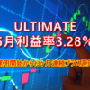 2021年5月のULTIMATE（FX自動売買EA）は利益率3.28％と大人し目