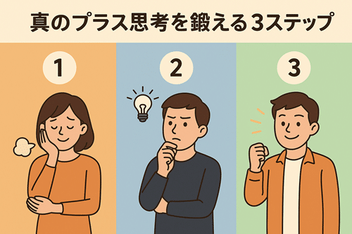 真のプラス思考を鍛える3ステップ